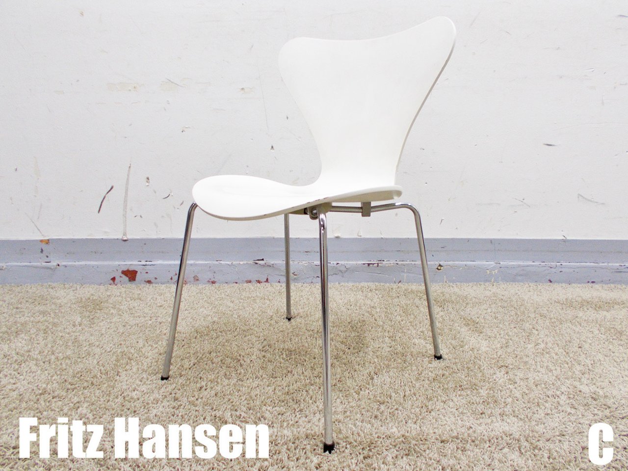 C)Fritz Hansen/フリッツハンセン　セブンチェア　ホワイト　北欧　ヤコブセン
                        その他シリーズ
                                    中古
            