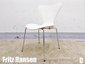 C)Fritz Hansen/フリッツハンセン　セブンチェア　ホワイト　北欧　ヤコブセン