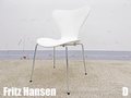 D)Fritz Hansen/フリッツハンセン　セブンチェア　ホワイト　北欧　ヤコブセン