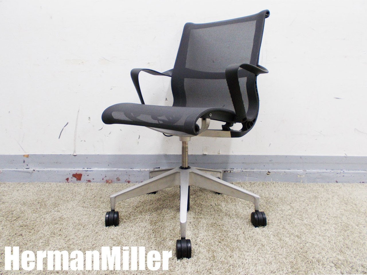 中古】セトゥーチェア Herman Miller/ハーマンミラー 肘付ロー