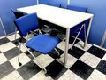 【会議室や休憩室に！】【チェアセット！】オカムラ製のミーティングテーブル！