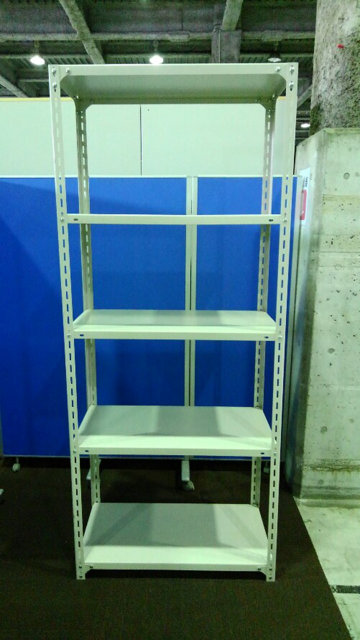 祝：オリンピックイヤーキャンペーン対象商品！！　税抜1万円未満の商品は500円、1万円以上の商品は1,000円 WEB価格からお値引き！【2月29日までのお問い合わせのみ・他のキャンペーンとの併用不可・1円と10円の商品は除く・マテハン本舗独自のキャンペーン】ボルト式のW890の中古ラックが4台入荷しました！①　天地5段　耐荷重：段/100kg　
※マテハン本舗の中古商品は、千葉県柏市に在庫がございます。
                        不明
                                    中古
            