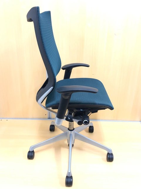 【中古】バロンチェア CP85CR FEH5 オカムラ/okamura 肘付ハイバックチェア 266380