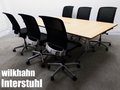 wilkhahn/ウィルクハーン　ロゴン テーブル ＆ Interstuhl/インタースツール　サントス アームレスチェア 6脚セット　cassina ixc