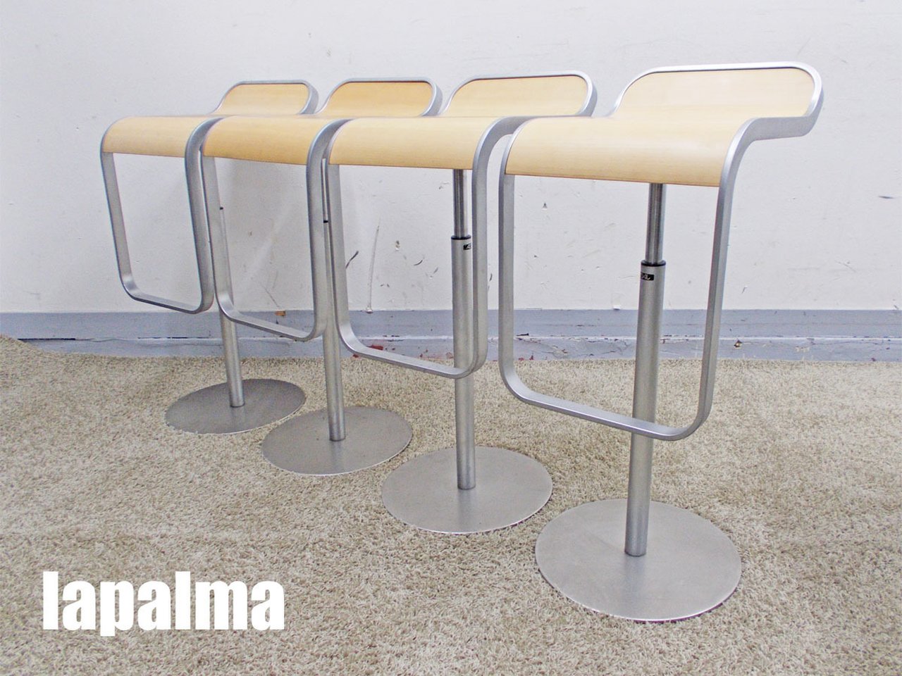 lapalma/ラパルマ　レムスツール4脚セット　AZUMI　安積伸＆朋子　ハイカウンター
                        その他シリーズ
                                    中古
            