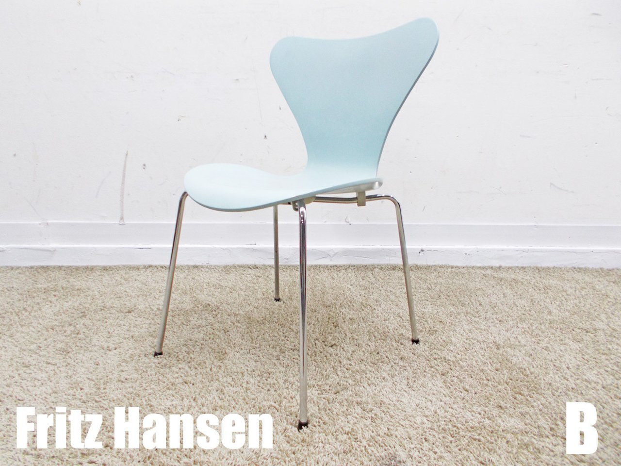 B)Fritz Hansen/フリッツハンセン　セブンチェア　ブルー　北欧　ヤコブセン
                        その他シリーズ
                                    中古
            