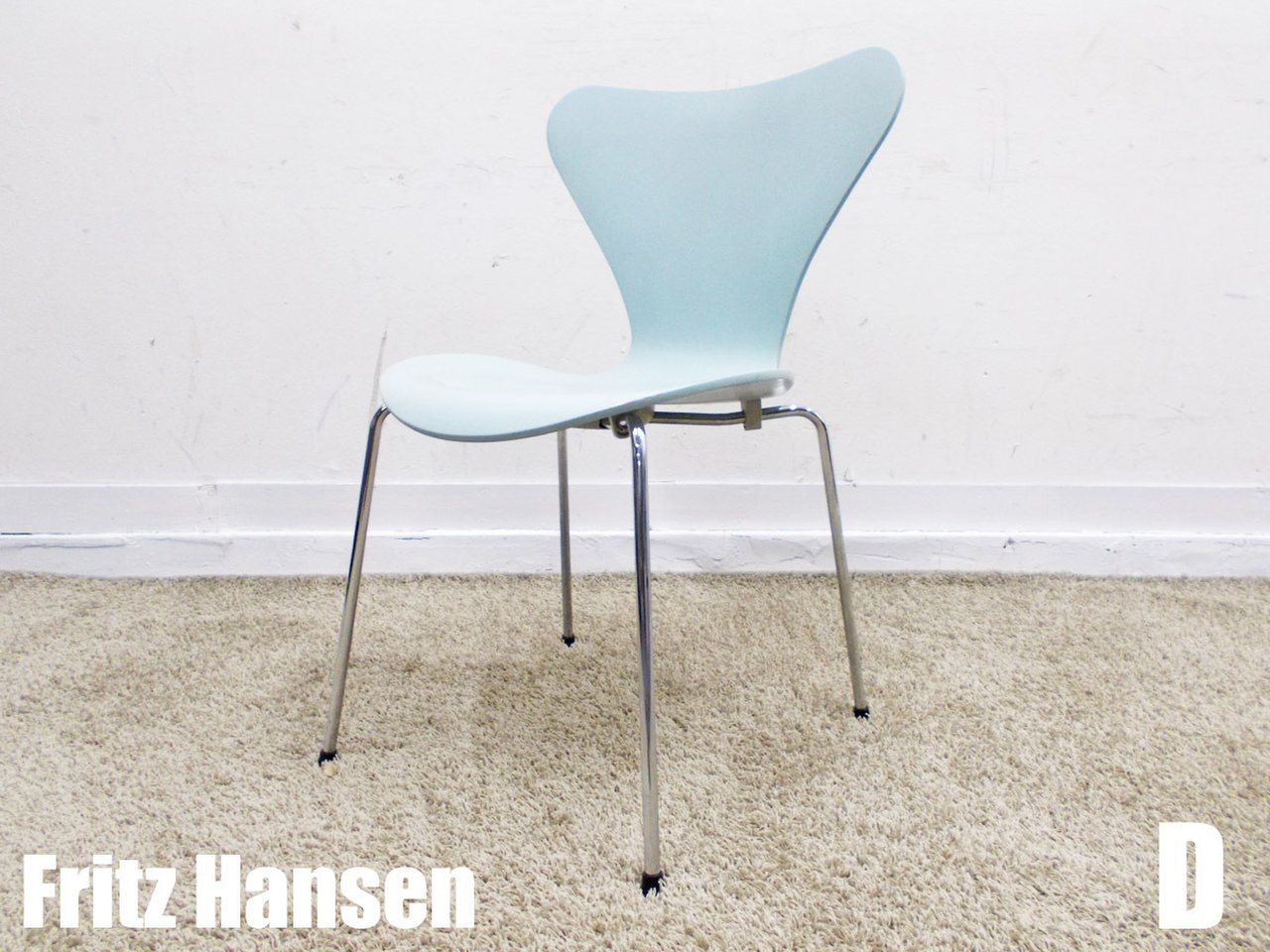 D)Fritz Hansen/フリッツハンセン　セブンチェア　ブルー　北欧　ヤコブセン
                        その他シリーズ
                                    中古
            