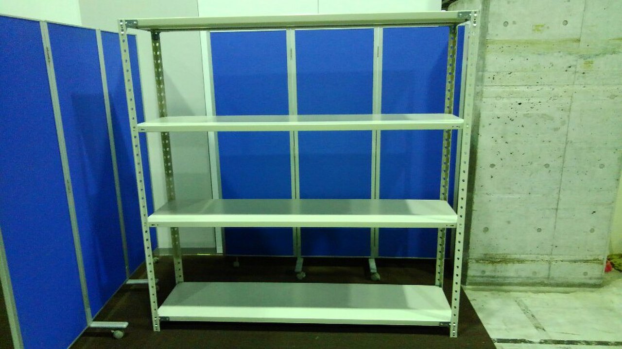 W1815の上下ボルト式タイプの中古ラックが2台入荷致しました！！　天地4段　耐荷重：段/150kg　全段で750kgまで！　 
※マテハン本舗の中古商品は、千葉県柏市に在庫がございます。
                        KRラック
                                    中古
            