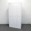 【大量入荷】鍵2本付き!人気のホワイト6人用ロッカー入荷!中古 ロッカー 更衣室 鍵付き 【メーカー在庫にて保管】