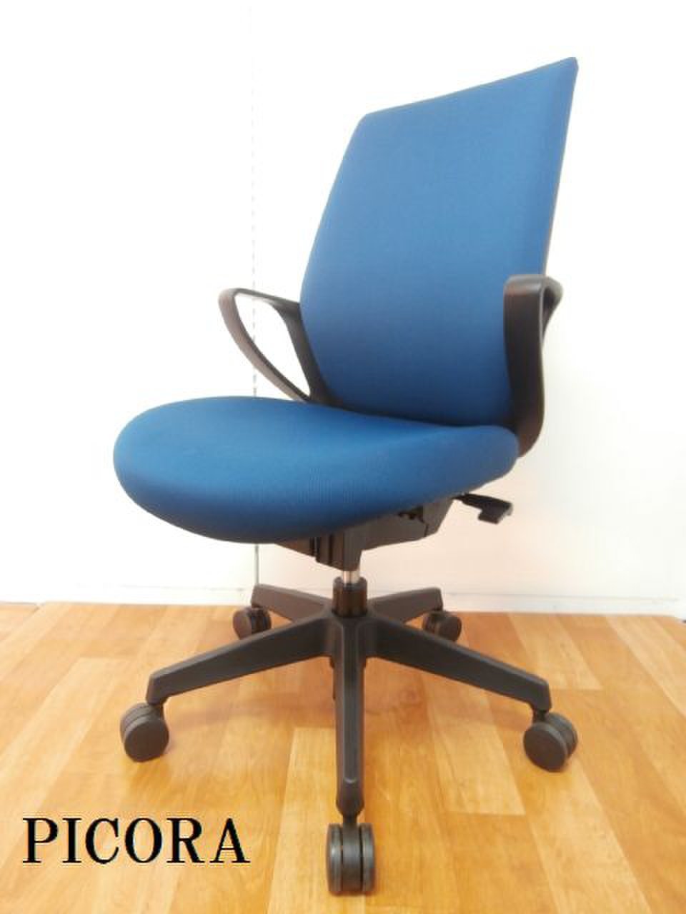 注目商品！！【丸みの特徴あるデザインとクッション性が体を包み込んでくれる為、心も体もリフレッシュされるようなチェアです！！】■国産メーカー　■ブルー
                        ピコラ 
                                    中古
            
