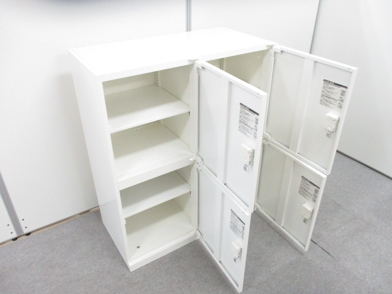 中古】レクトラインロッカー 4B386Y ZA75 オカムラ/okamura 4人