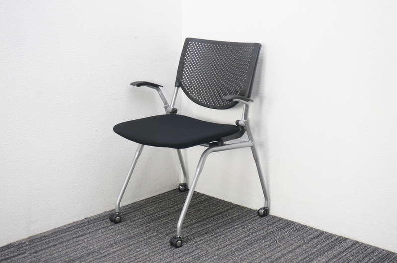 【大量入荷】｜ミーティングチェア｜肘付き｜キャスター付きで移動もらくらく！【地方倉庫在庫】【T1】
                        プロスタック 
                                    中古
            