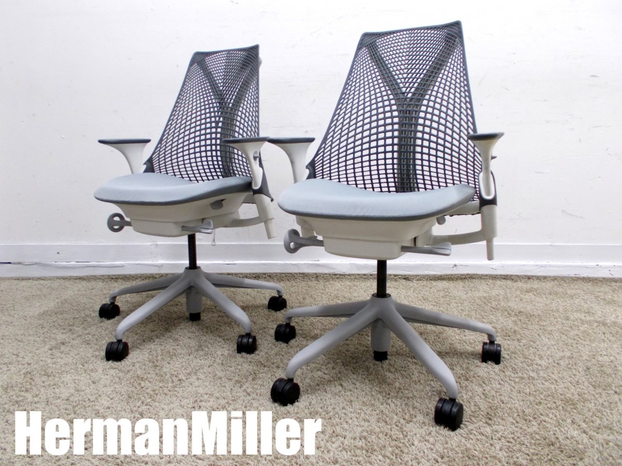 【中古】セイルチェア Herman Miller/ハーマンミラー 肘付ハイバックチェア 275186 - 中古オフィス家具ならオフィスバスターズ