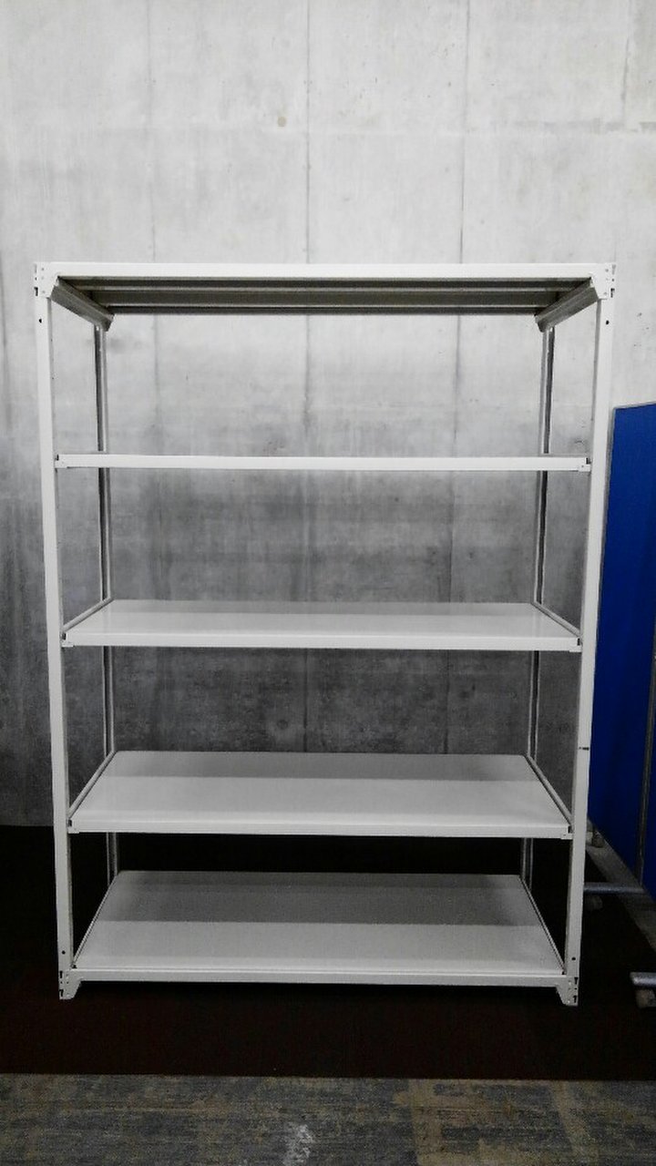 W1530の中古ラックが3台入荷しました！　天地5段　耐荷重：段/200kg　ボルトレスなので組立も簡単！
 ※マテハン本舗の中古商品は、千葉県柏市に在庫がございます。
                        不明
                                    中古
            