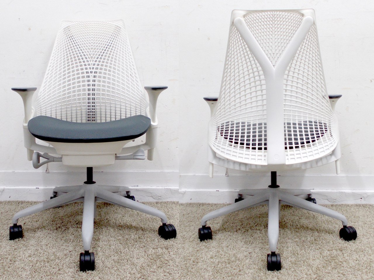 中古】セイルチェア Herman Miller/ハーマンミラー 肘付ミドル