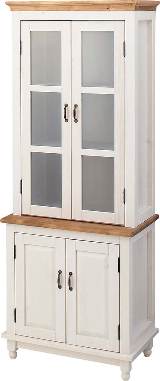 【新品】東谷製　ホワイトXナチュラルで清潔感◎！ミディ カップボード！
                        ミディ 
                                    新品
            