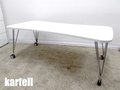 kartell/カルテル MAXテーブル　 W1900 白 キャスター付き フェルーチョ・ラヴィアーニ