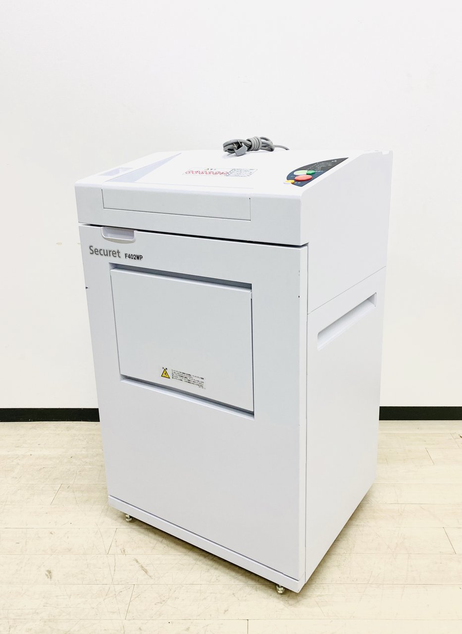 定価76万円！【オートプレス機能で裁断済チップを圧縮！】■【業務効率改善！】大容量サイズ！クロスカットシュレッダー■Securet　F402WP【最大25枚程度細断】■20-30名程度のオフィスに対応！
                        セキュレット 
                                    中古
            