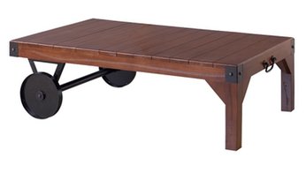 【新品】東谷　天然木製のカントリー調！　トロリー　テーブル