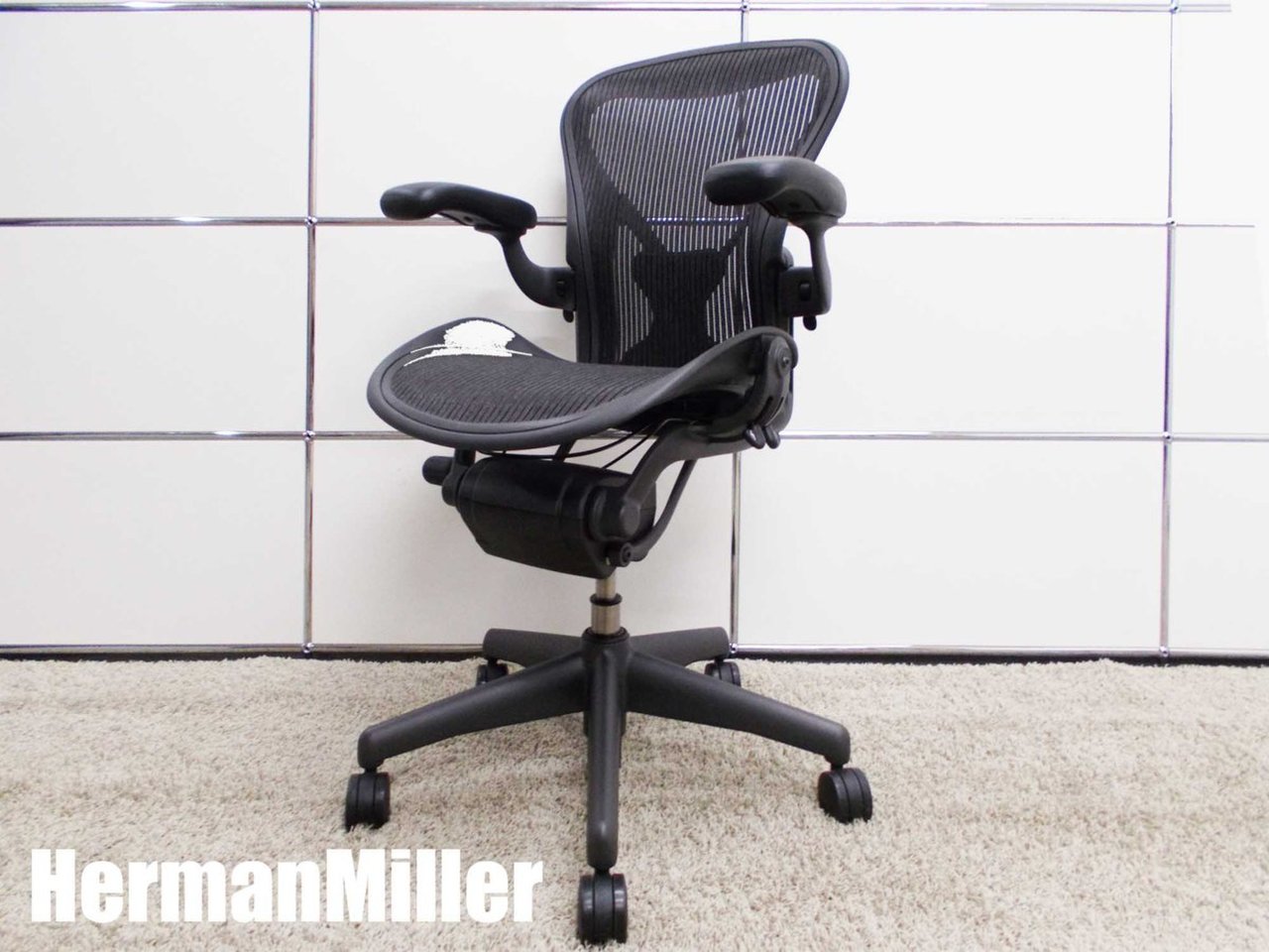 【展示品】HermanMiller/ハーマンミラー　アーロンチェア 　ポスチャーフィット フル装備　Aタイプ　黒AER113AWAP
                        アーロンチェア（ポスチャー
                                    中古
            