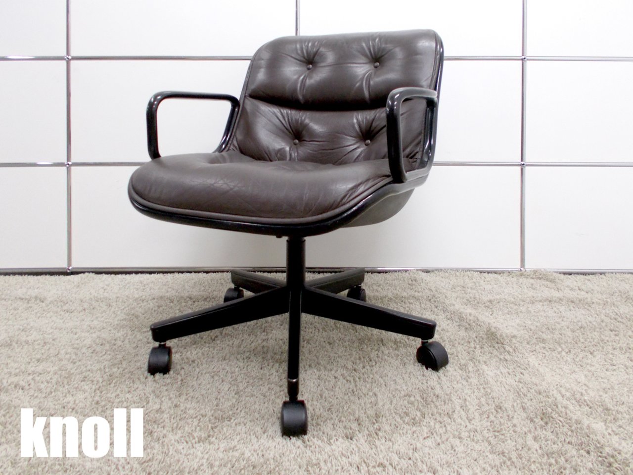 中古】 Knoll/ノール 肘付ハイバックチェア 290259 - 中古オフィス家具