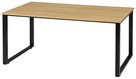 【ミーティングテーブル/W1600】古木調天板とブラックフレームが人気です！