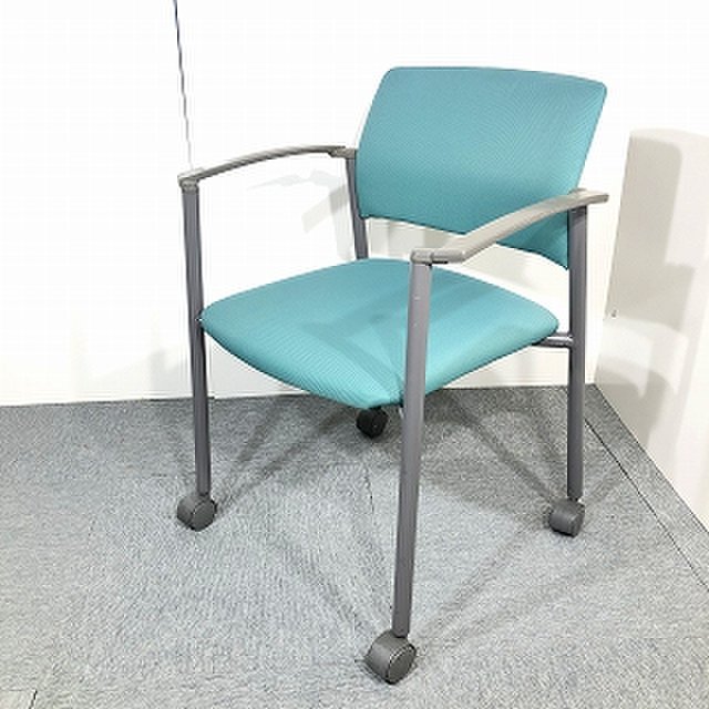 スタッキングチェア入荷！　ひじ掛け付き　ライトグリーン　ロット入荷【関西倉庫在庫】
                        ck-130 
                                    中古
            