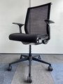 【中古】シンクチェア Steelcase(スチールケース) 肘付ハイバックチェア