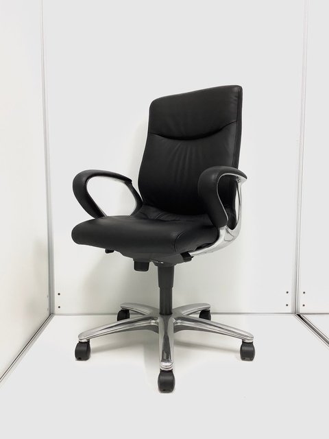 中古】CXグランデチェア CX64ZX P558 オカムラ/okamura 肘付ハイバック  