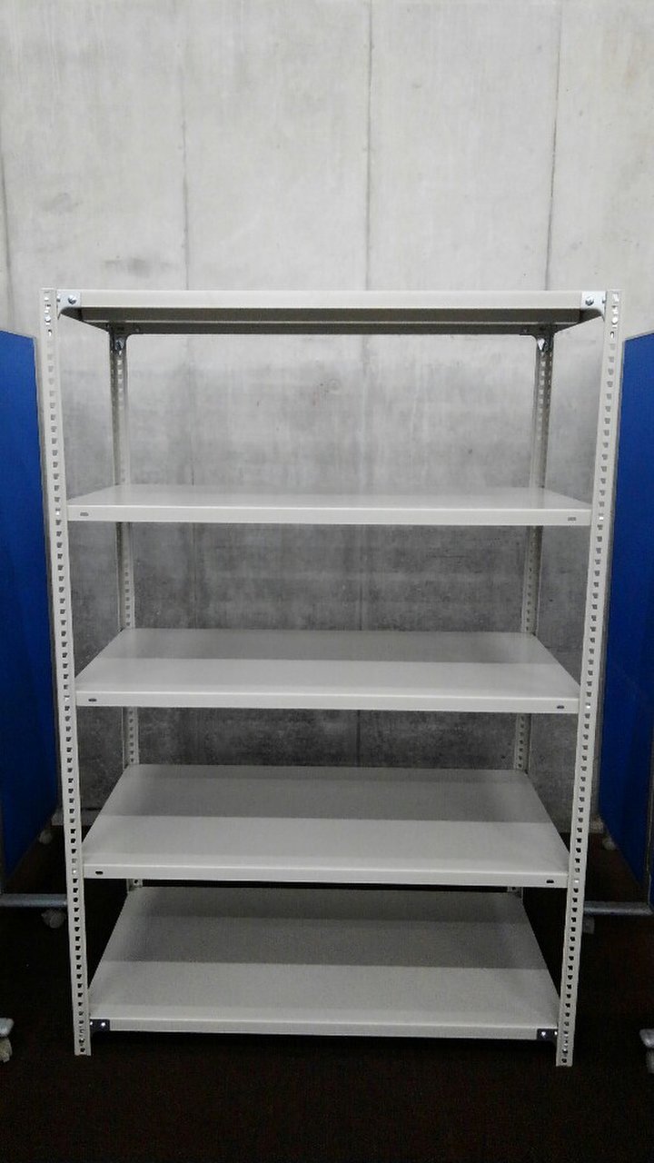 W1215の中古ラックが4台入荷しました！　天地5段　耐荷重：段/100kg　上下ボルト式　
※マテハン本舗の中古商品は、千葉県柏市に在庫がございます。
                        不明
                                    中古
            