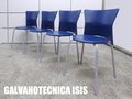 MOD ISIS　イタリアンモダン　ダイニング/スタッキングチェア 4脚セット
