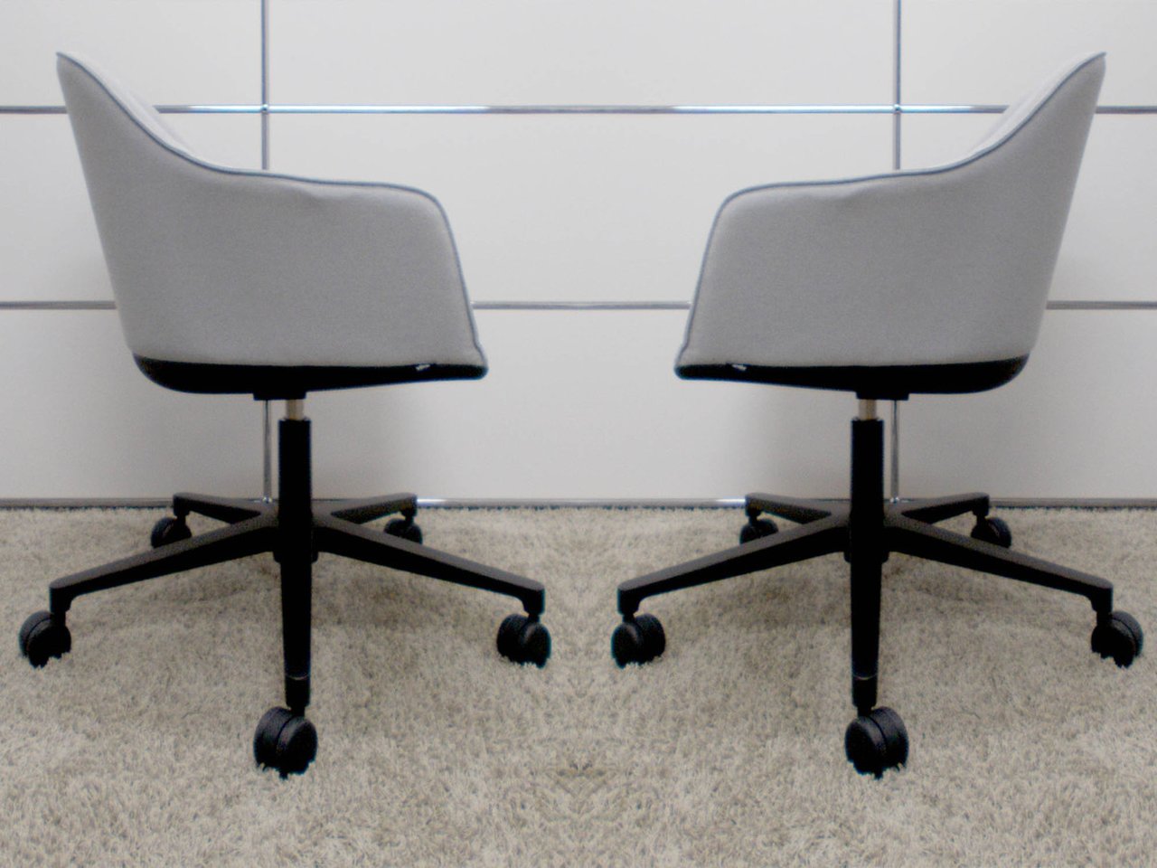 中古】ソフトシェル チェア Softshell vitra/ヴィトラ 肘付ロー