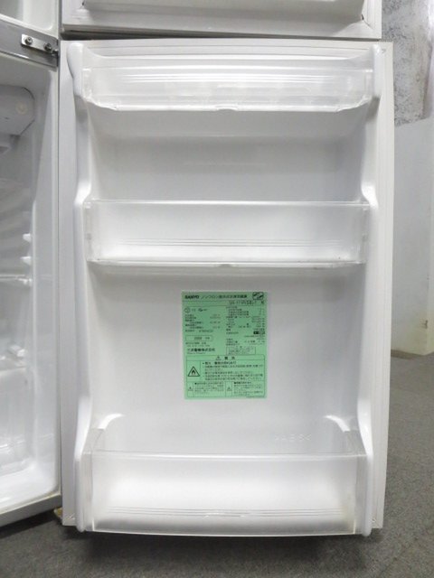 中古☆SANYO☆ノンフロン直冷式冷凍冷蔵庫☆SR-111J☆ホワイト 