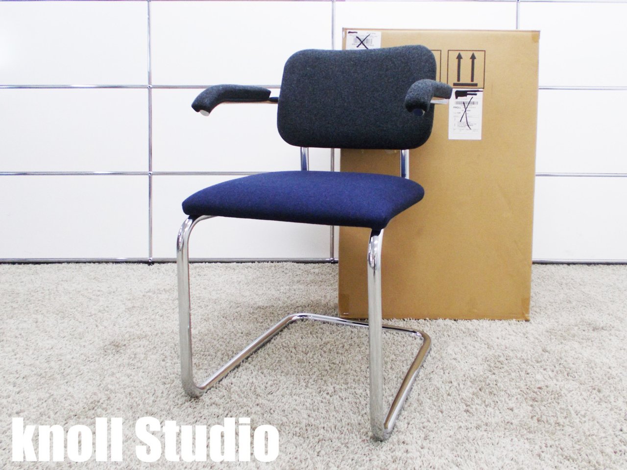 【中古】チェスカアームチェア Knoll/ノール ミーティングチェア 299620