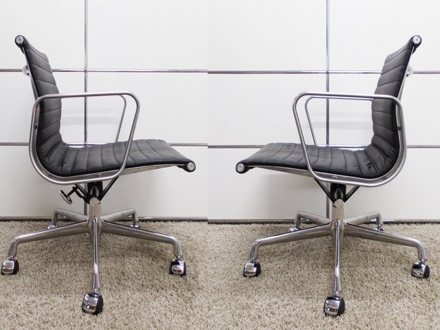 A)HermanMiller/ハーマンミラー□イームズ アルミナムチェア □ロー