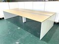 【月内納品限定価格】【オシャレな木目】オカムラ製|フリーアドレスデスク|幅5600mmで8名席としてオススメ【中古品】【新大阪】【吹田】【コロナ】
