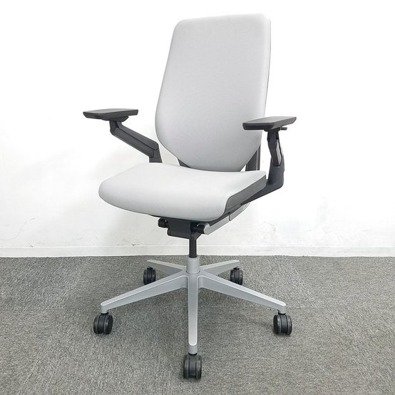 中古】ジェスチャー Steelcase/スチールケース 肘付ハイバックチェア