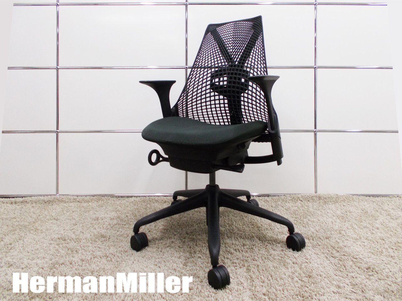 中古】セイルチェア Herman Miller/ハーマンミラー 肘付ハイバックチェア 307571 中古オフィス家具ならオフィスバスターズ