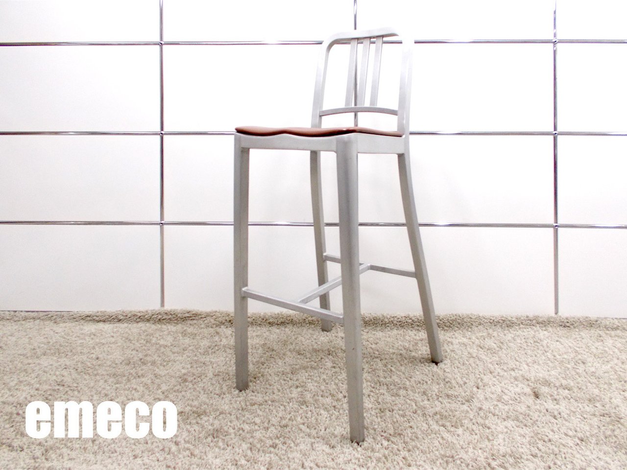 emeco /エメコ　ネイビーチェア シートパッド付 バースツール　カウンターチェア
                        その他シリーズ
                                    中古
            