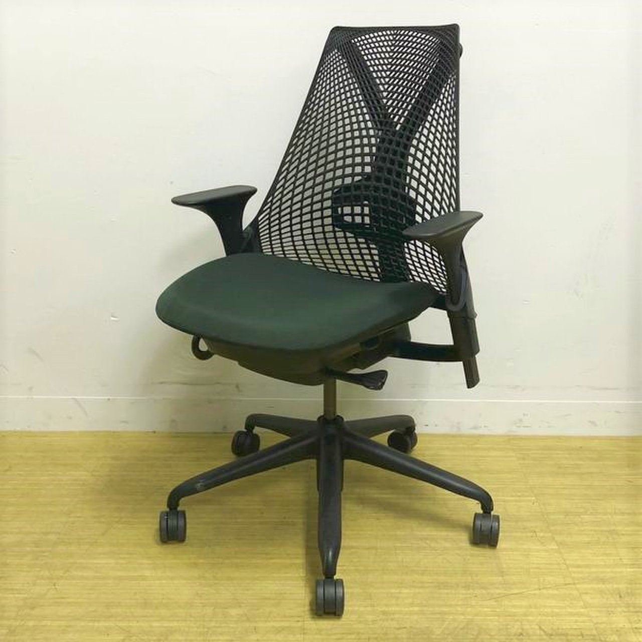 中古】セイルチェア Herman Miller/ハーマンミラー 肘付ハイバック 
