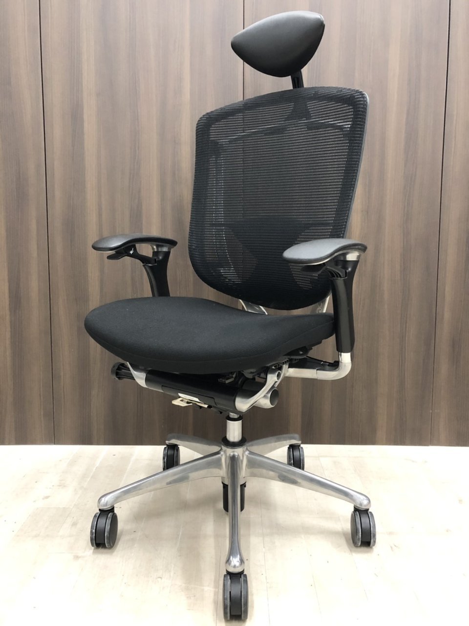 オリバックチェア　中古　ブラック オフィスチェア・事務椅子の通販 - 中古オフィス家具なら