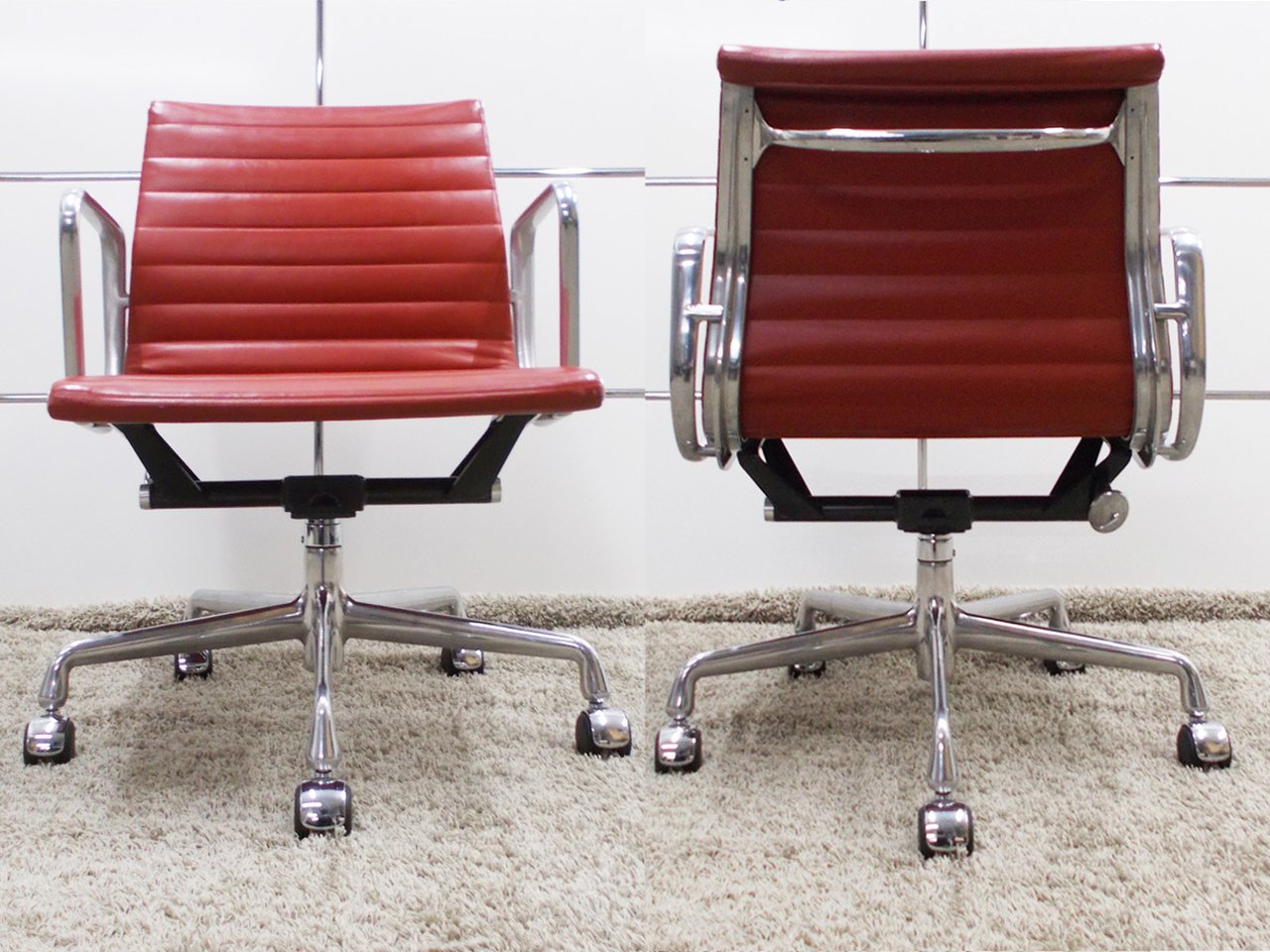 中古】イームズ アルミナム Herman Miller/ハーマンミラー 肘付 中古】イームズ アルミナム Herman Miller/ハーマンミラー 肘付