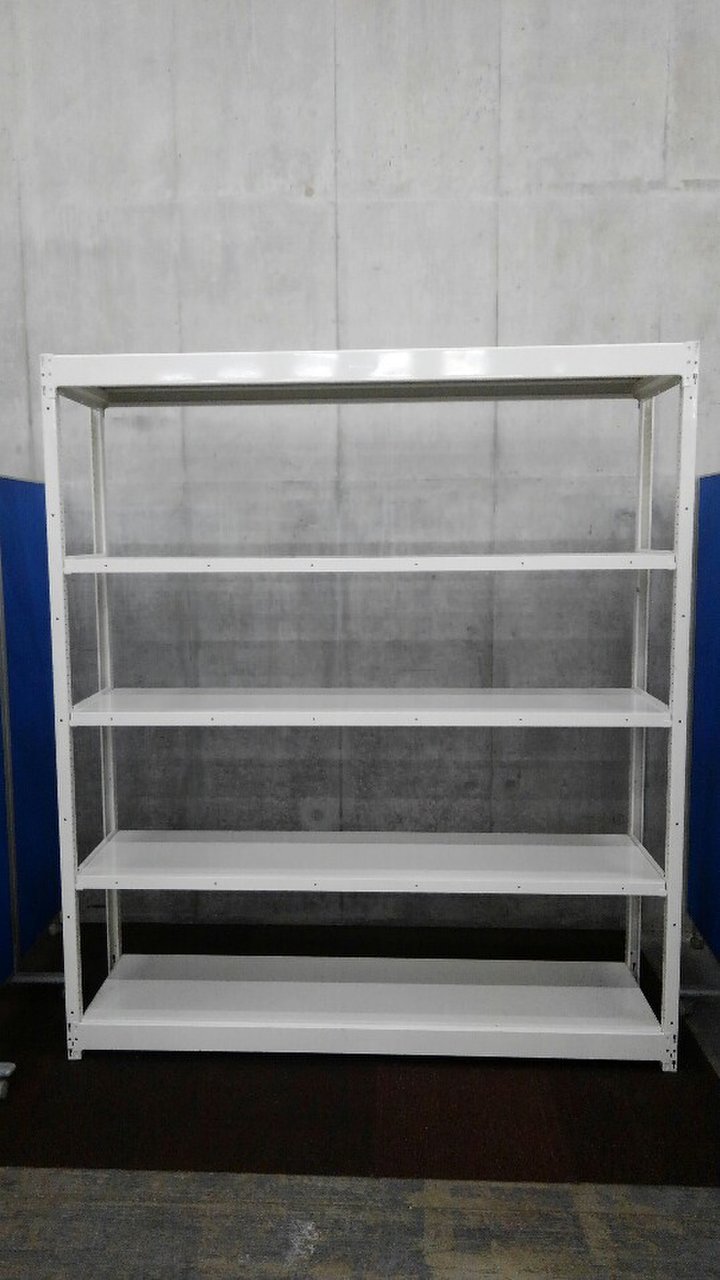 オカムラのW1830の軽量ラックが大量(42台)入荷致しました。　注)呼称W1800/D450　実寸W1830/D470　天地5段　耐荷重：段/100kg　ボルトレスなので組立も簡単！ 
※マテハン本舗の中古商品は、千葉県柏市に在庫がございます。
                        不明
                                    中古
            