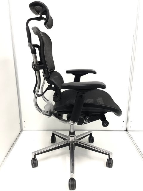 中古】ベーシック Ergohuman/エルゴヒューマン 肘付ハイバックチェア