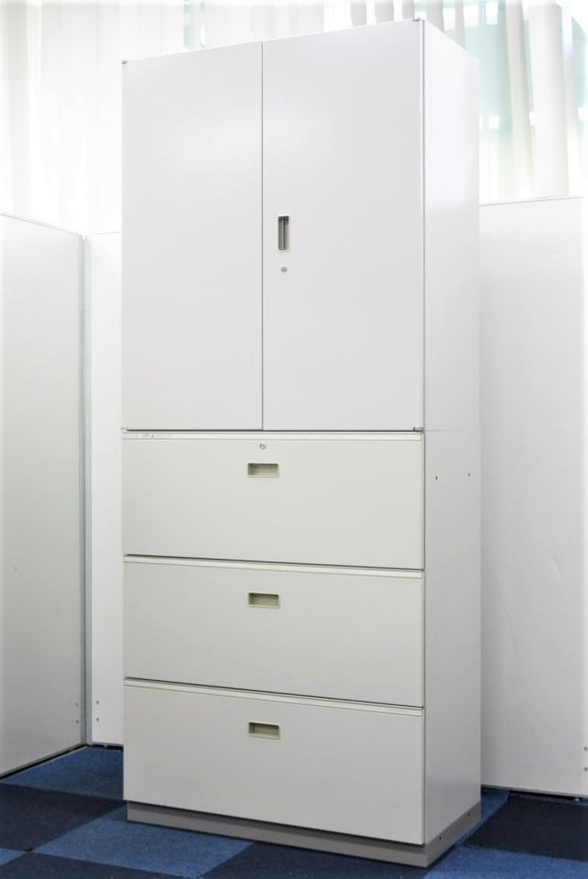 【奥行スリムなD400タイプ！】■イトーキ製　両開き＋3段ラテラル書庫セット【おつとめ品】※台数限りのお買い得品！
                        シンライン 
                                    中古
            