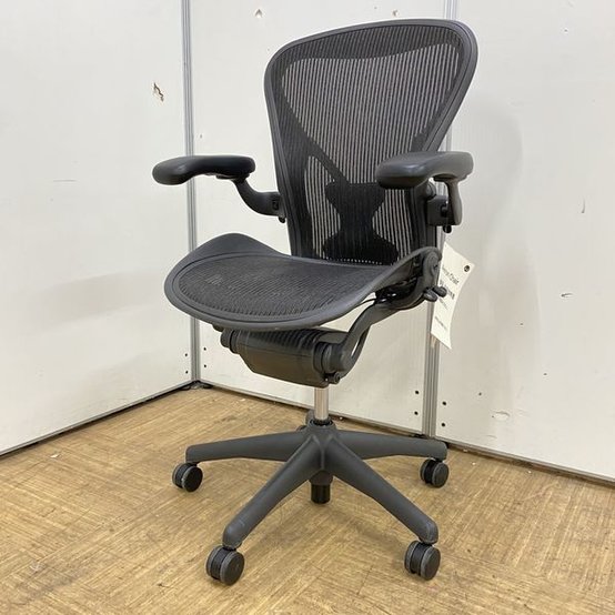 【中古】アーロンチェア（ポスチャー　フル装備） AE113AWB-0001 Herman Miller/ハーマンミラー 肘付ハイバックチェア  320820