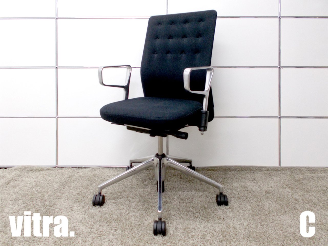 【中古】ID Trim vitra/ヴィトラ 肘付ハイバックチェア 323010 - 中古