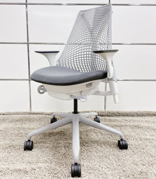 ハーマンミラー セイルチェア ホワイト グレー - 椅子