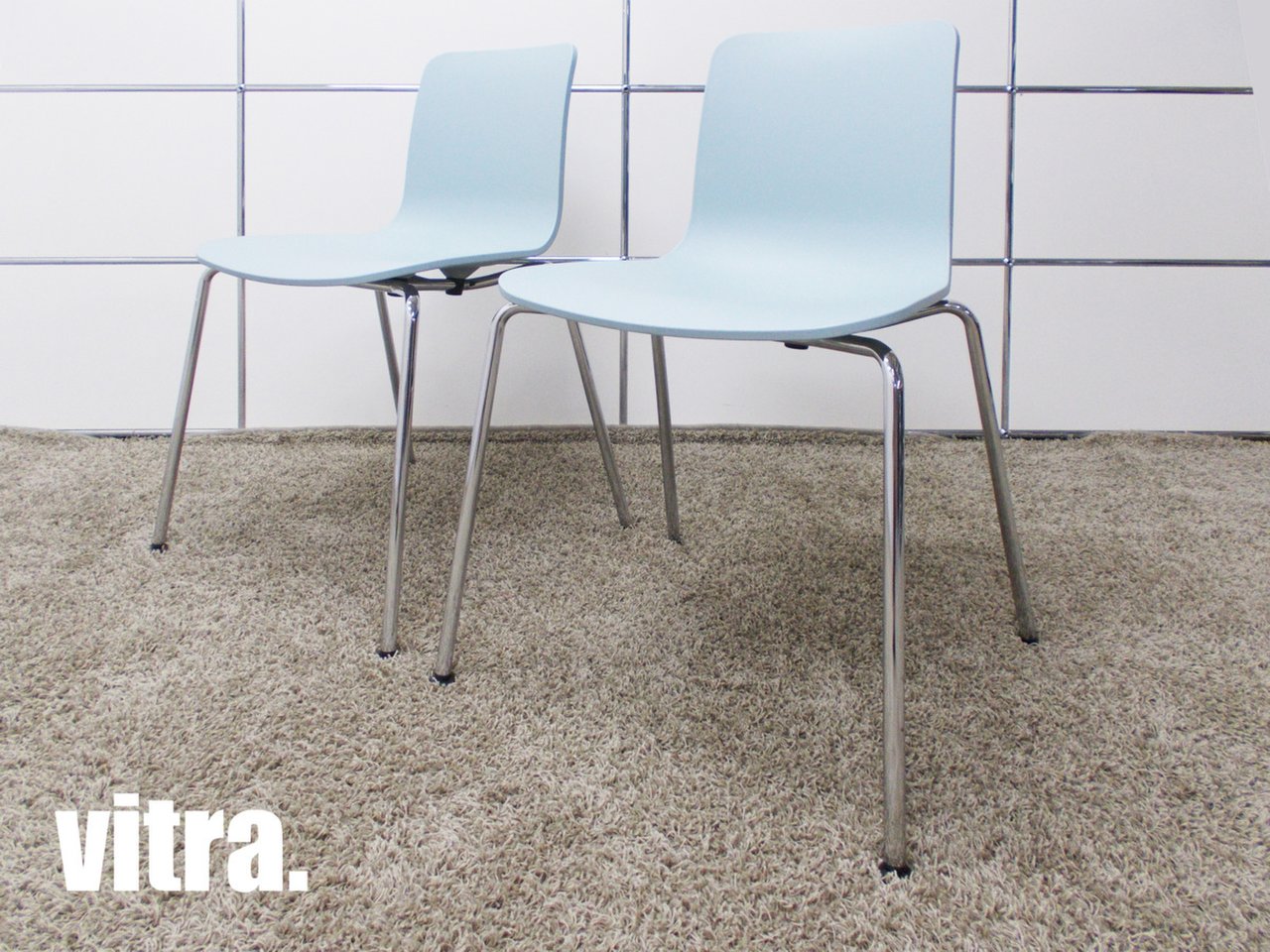 【店舗移転セール！！】vitra/ヴィトラ　HAL/ハル スタッキングチェア2脚セット　ジャスパーモリソン　アイスグレー　hhstyle
                        HALシリーズ 
                                    中古
            