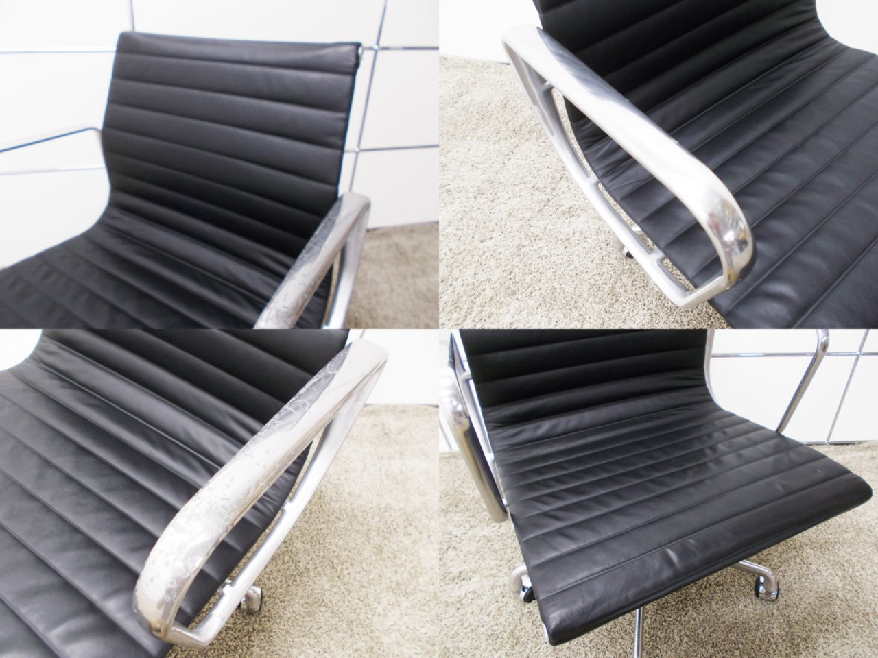 中古】イームズ アルミナム Herman Miller/ハーマンミラー 肘付 中古】イームズ アルミナム Herman Miller/ハーマンミラー 肘付